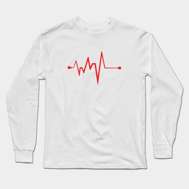 Heart line Long Sleeve T-Shirt by Charith